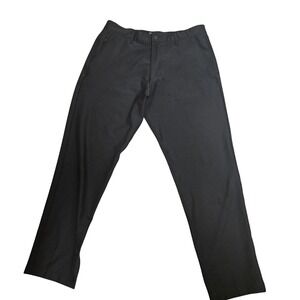 Marc New York Pants Mens 36x32 Black Stretch Casual Trousers Elastic Waist